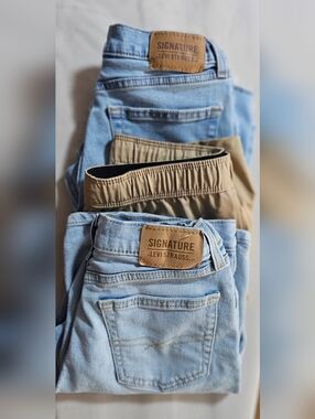 Boys Shorts Bundle Size 10 12 Levi Strauss Hurley Denim Khaki Lot 3